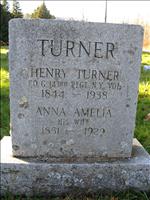 Turner, Henry and Anna Amelia